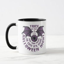 Cute Bat Halloween Mug - Tricoter ou traiter