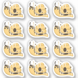 Cute Bee Hive and Honey Snail Stickers