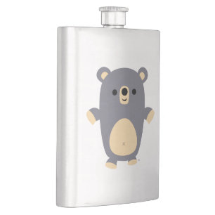 Cute Big Blue Cartoon Ours Classique Flacon