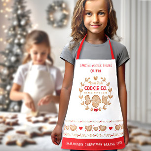 Cute biscuits pour enfants Cuisine rouge tablier d