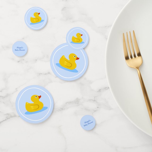 Cute Bleu Caoutchouc Baby shower Confetti (Groupe)