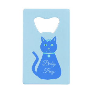 Cute Blue Baby Boy Chat Personnalisé Genre Reveill