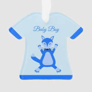 Cute Blue Baby Boy Fox Custom