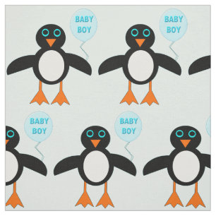 Cute Blue Baby Boy Pingouin tissu à motif de pingo
