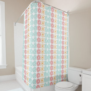 Cute boho chic rideau de douche coloré