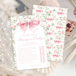 Cute boho rose arc floral bébé fille douche jeux