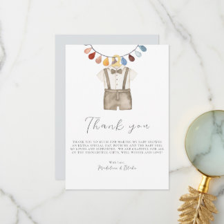 Cute Boho Vêtements garçon Baby shower Carte de re