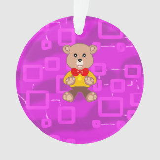 Cute Bowtie Teddy Bear Spaceship