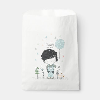Cute Boy avec Balloon Anniversaire Sacs