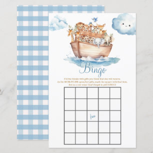 Cute Boy Noah's Ark Baby shower Cloud Bingo Jeux
