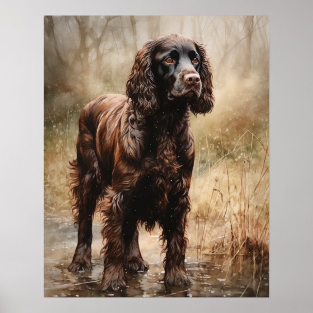 Cute Boykin Spaniel Dog Art Imprimer Poster (Devant)