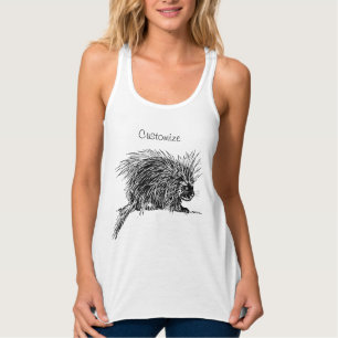 Cute Bristly Hedgehog Thunder_Cove Débardeur