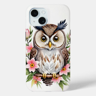 Cute Brown Owl iPhone / coque ipad
