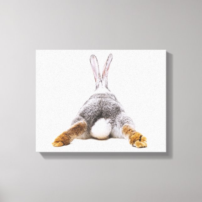 Cute Bunny Cotton Queue Animal Toile Mur Art (Recto)
