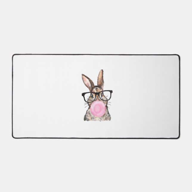 Cute Bunny Glasses Bubblegum Easter Day Girls Kids (Recto)