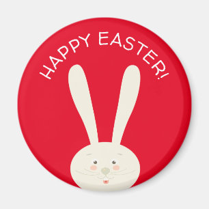 Cute Bunny Happy Easter Eggs Hunt Party Magnet