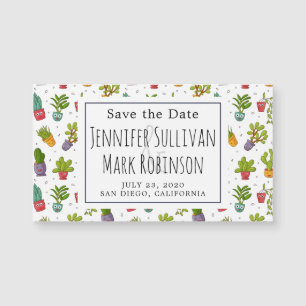 Cute Cactus Fun Succulents Motif Enregistrer la da