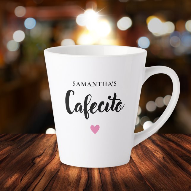 Cute Cafecito Latte Mug Personnalisé (Créateur téléchargé)
