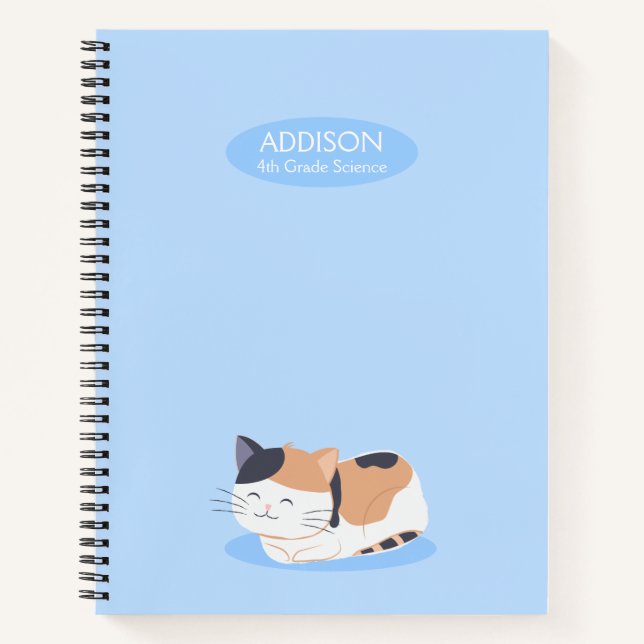 Cute Calico Cat Carnet spiral (Devant)