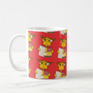 Cute Camel Lire un livre (Adulte) Café Mug