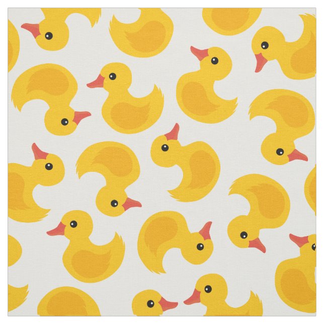 Cute canard en caoutchouc tissu motif (Échantillon)