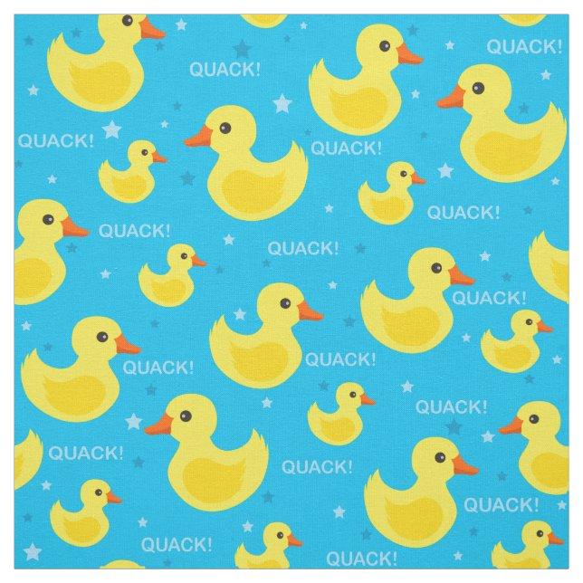 Cute canard en caoutchouc tissu motif (Échantillon)