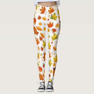 Cute Capybara et Autumn Leaves Leggings