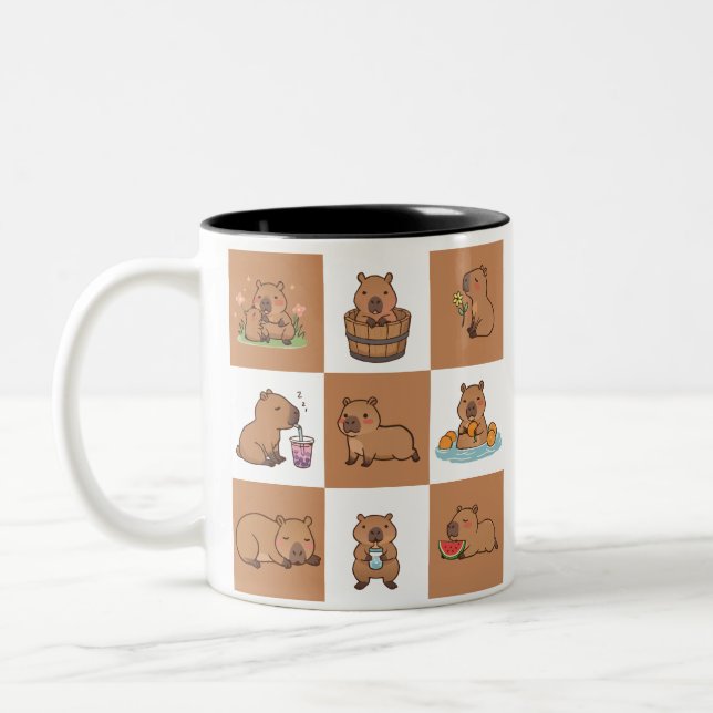 Cute Capybara Mug | Café & Thé Cup adorable (Gauche)