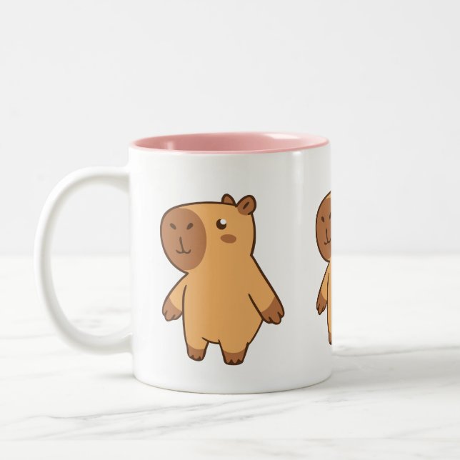 Cute Capybara Mug | Coupe adorable de café animal (Gauche)