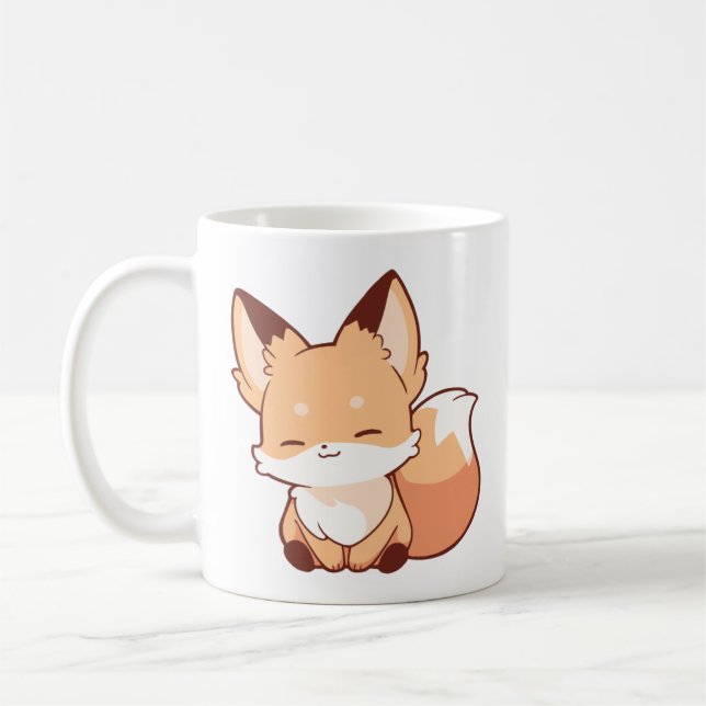 Cute caricature Fox Mug (Gauche)