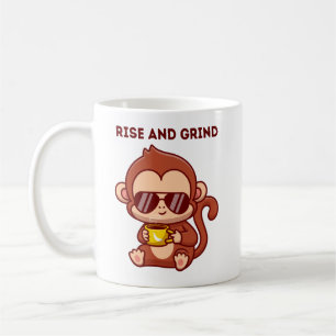 Cute caricature Singe Mug