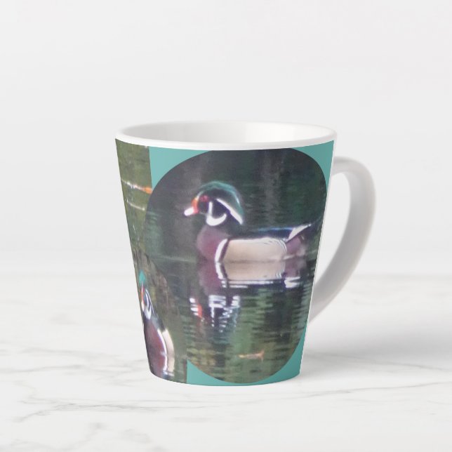 Cute Carolina Canard Conception Latte Mug (Angle droit)
