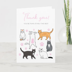 Cute Carte de remerciements de chats