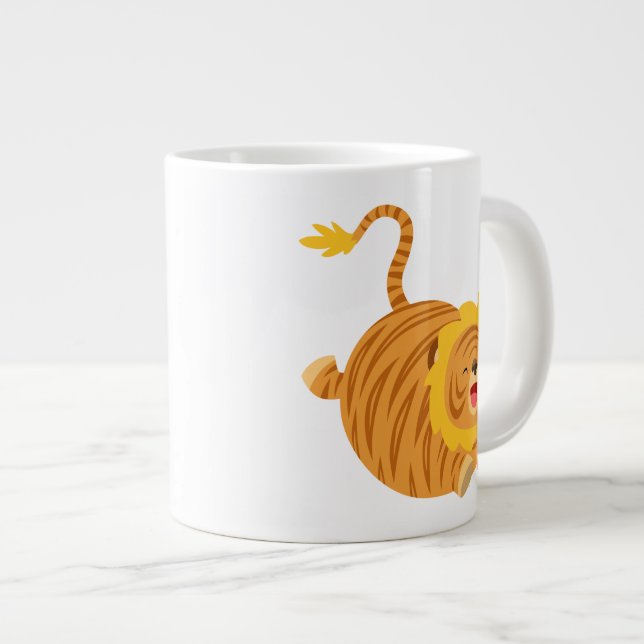 Cute Cartoon Bouncy Liger T-Shirt Jumbo Mug (Devant droit)