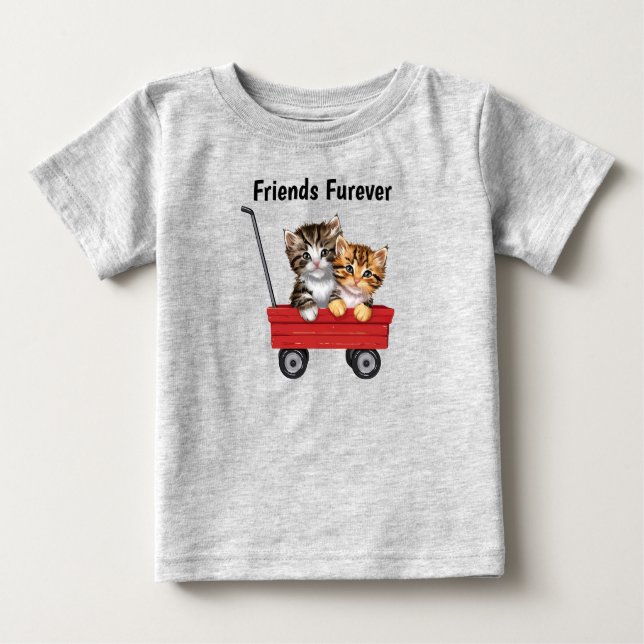 Cute Cartoon Cats Toddler Tshirt (Devant)