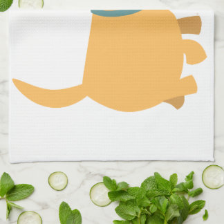 Cute Cartoon Jaune Labrador Serviette de cuisine