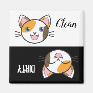 Cute Cartoon Kitty Lave-vaisselle Magnet