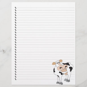 Cute Cartoon Laitier Vache Linked Pet en-tête