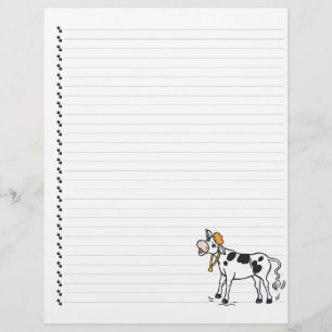 Cute Cartoon Laitier Vache Linked Pet en-tête
