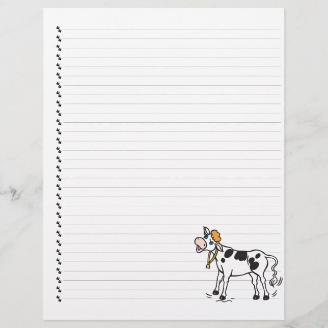 Cute Cartoon Laitier Vache Linked Pet en-tête (Devant)