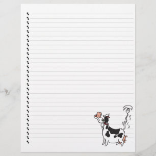 Cute Cartoon Laitier Vache Linked Pet en-tête