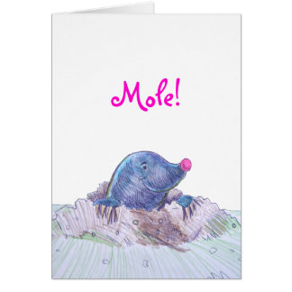 Cute Cartoon Mole et Molehill
