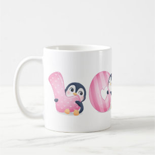 Cute Cartoon Pingouin Café Mug