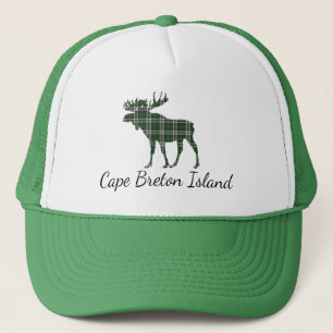 Cute casquette tartan d'orignal de l'île du Cap-Br