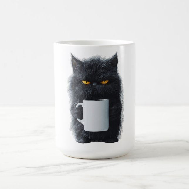 Cute Cat Coffee Mug - Céramique Jouer Design Cat L (Centre)