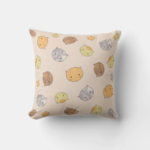 Cute Cat Façades Coussin pour enfants