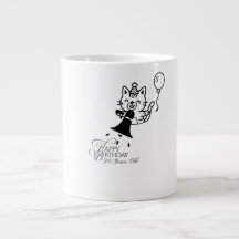 Cute Cat Happy Birthday Coffee Mug