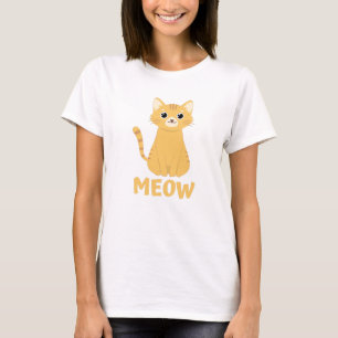Cute cat - Meow white T-Shirt