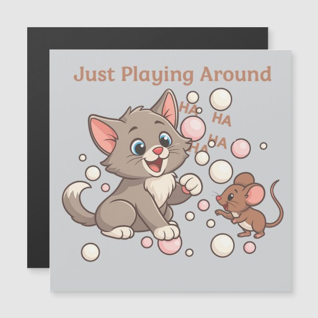 Cute Cat & Mouse Friendship (Devant / Derrière)