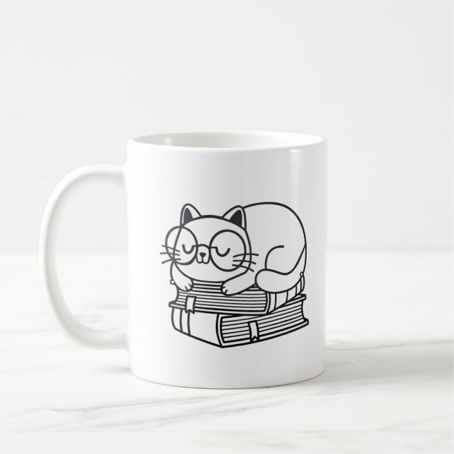Cute Cat Mug - Parfait pour les Amoureux de les ch (Gauche)